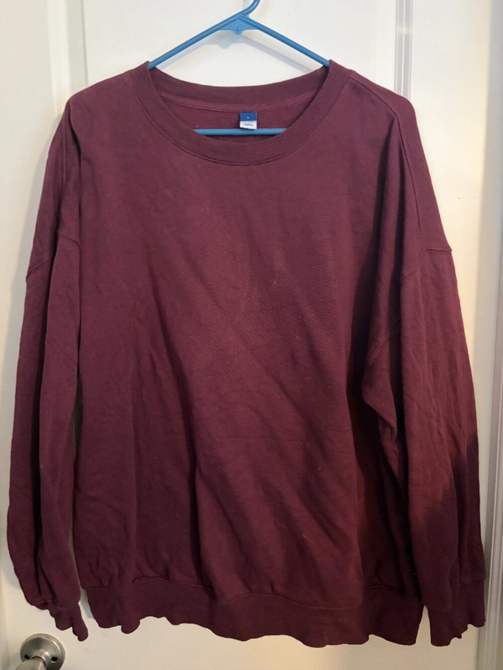 Old Navy Womens Sweatshirt- Burgundy- Large
